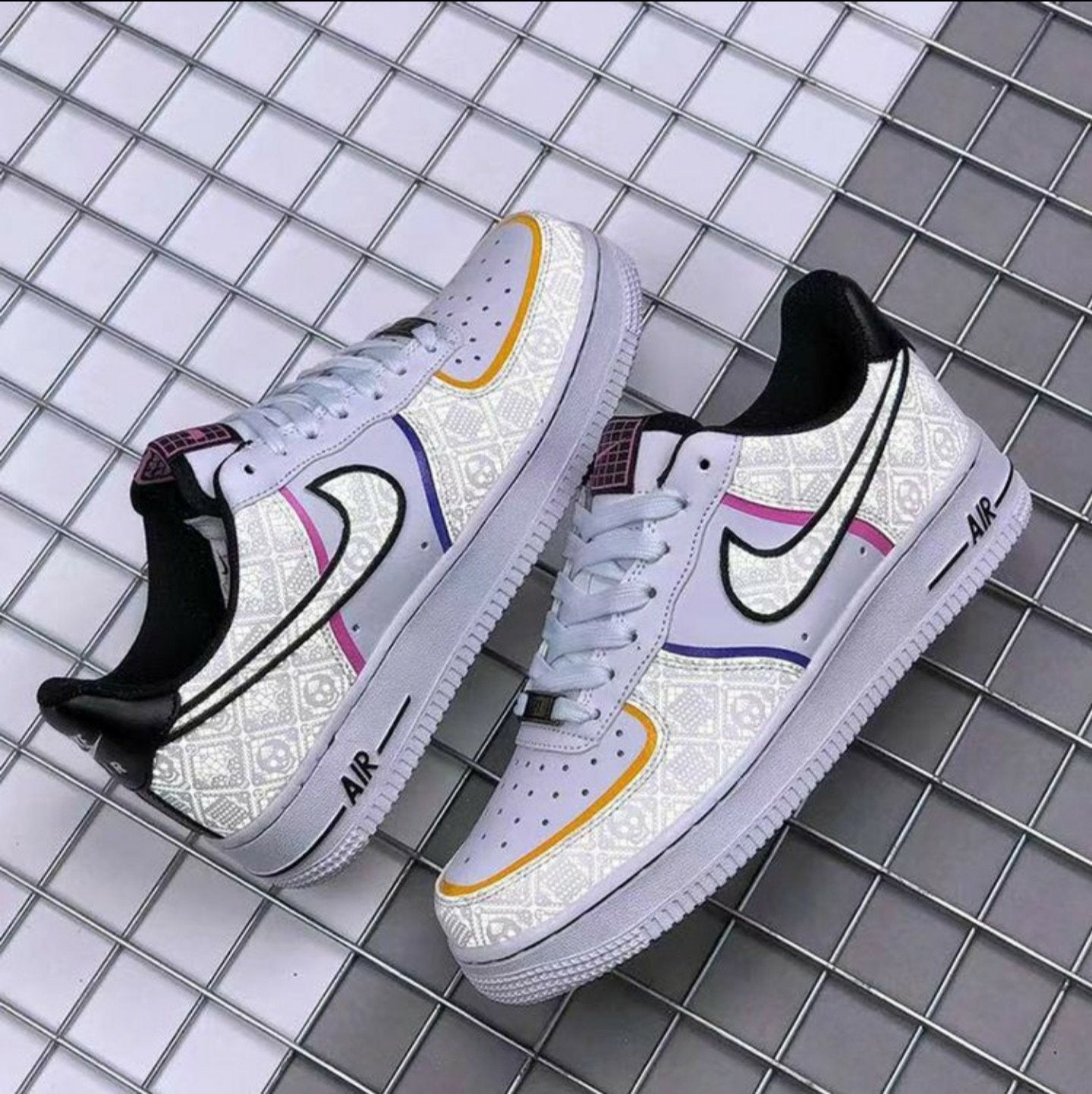 Air Force 1 Dia de los Muertos High Top Sneakers